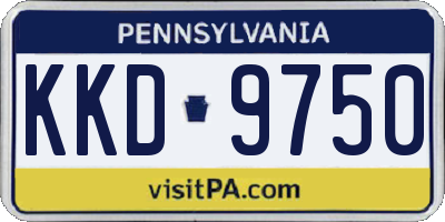 PA license plate KKD9750