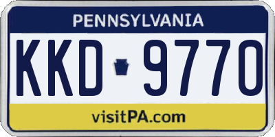 PA license plate KKD9770