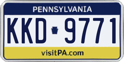 PA license plate KKD9771