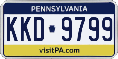 PA license plate KKD9799