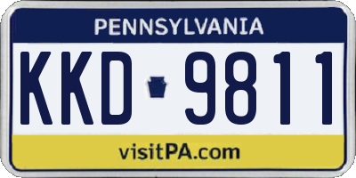 PA license plate KKD9811