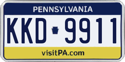 PA license plate KKD9911