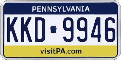 PA license plate KKD9946