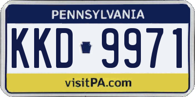 PA license plate KKD9971