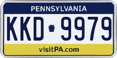 PA license plate KKD9979