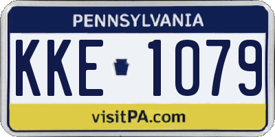 PA license plate KKE1079