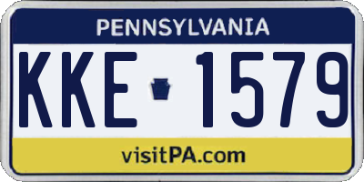 PA license plate KKE1579