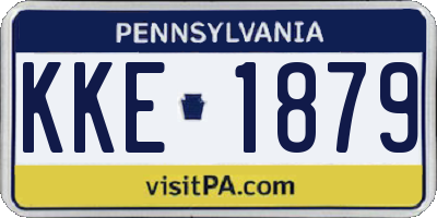 PA license plate KKE1879