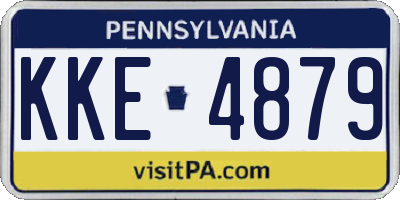 PA license plate KKE4879