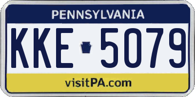 PA license plate KKE5079