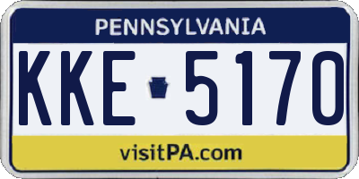 PA license plate KKE5170