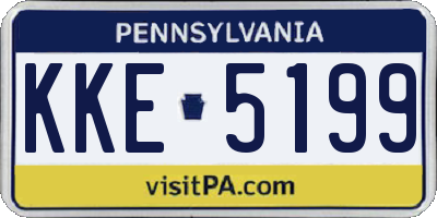 PA license plate KKE5199