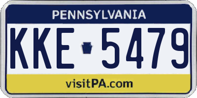PA license plate KKE5479