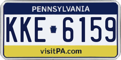 PA license plate KKE6159