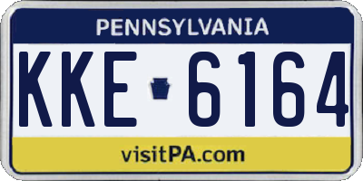 PA license plate KKE6164