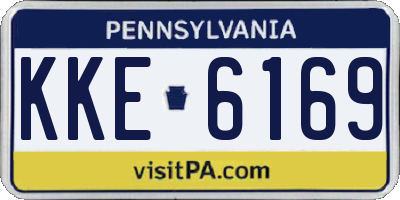 PA license plate KKE6169
