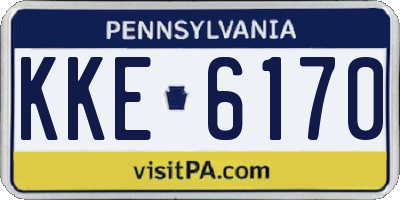 PA license plate KKE6170