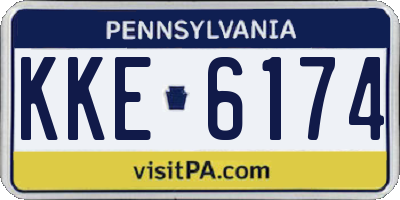 PA license plate KKE6174