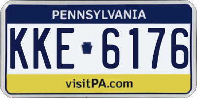PA license plate KKE6176