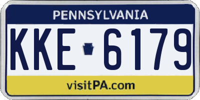 PA license plate KKE6179