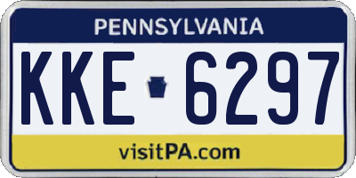 PA license plate KKE6297