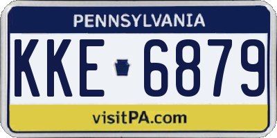 PA license plate KKE6879