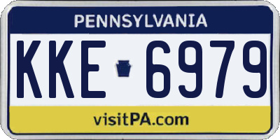 PA license plate KKE6979