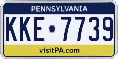 PA license plate KKE7739