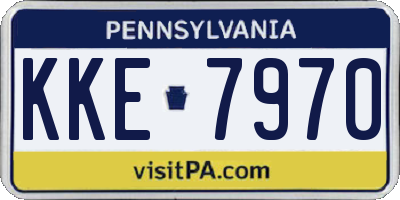 PA license plate KKE7970