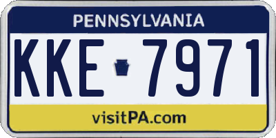 PA license plate KKE7971