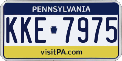 PA license plate KKE7975