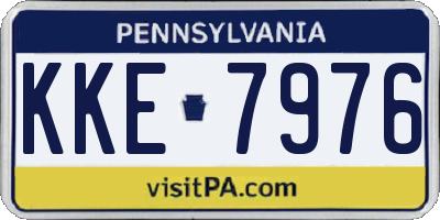 PA license plate KKE7976