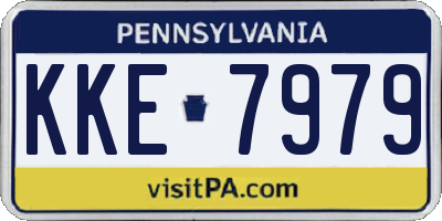 PA license plate KKE7979