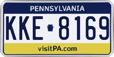 PA license plate KKE8169