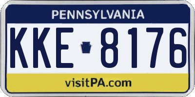 PA license plate KKE8176
