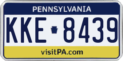 PA license plate KKE8439
