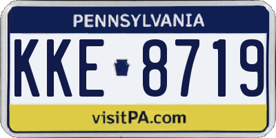 PA license plate KKE8719