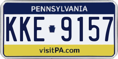 PA license plate KKE9157