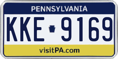 PA license plate KKE9169