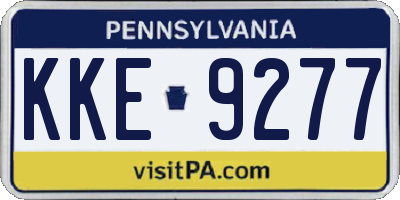 PA license plate KKE9277