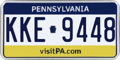 PA license plate KKE9448