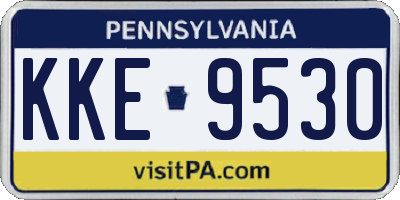 PA license plate KKE9530