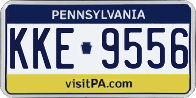 PA license plate KKE9556