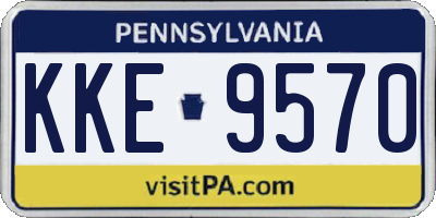 PA license plate KKE9570