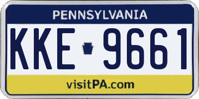 PA license plate KKE9661
