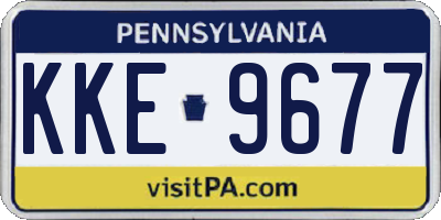 PA license plate KKE9677