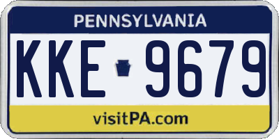 PA license plate KKE9679