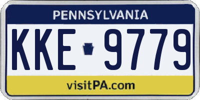 PA license plate KKE9779