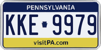 PA license plate KKE9979