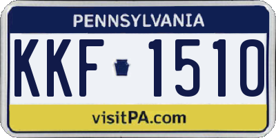 PA license plate KKF1510